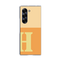 Clear Case［ オリジナル - initial two tone - H orange ］