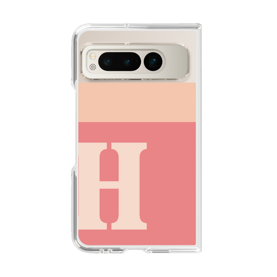 Clear Case［ Original - initial two tone - H pink ］