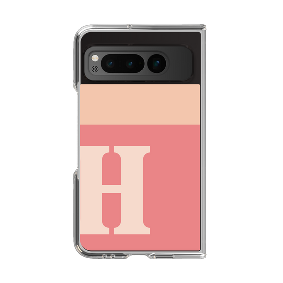 Clear Case［ Original - initial two tone - H pink ］
