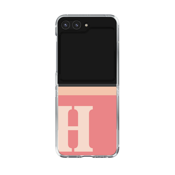 Clear Case［ Original - initial two tone - H pink ］