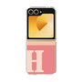 Clear Case［ オリジナル - initial two tone - H pink ］