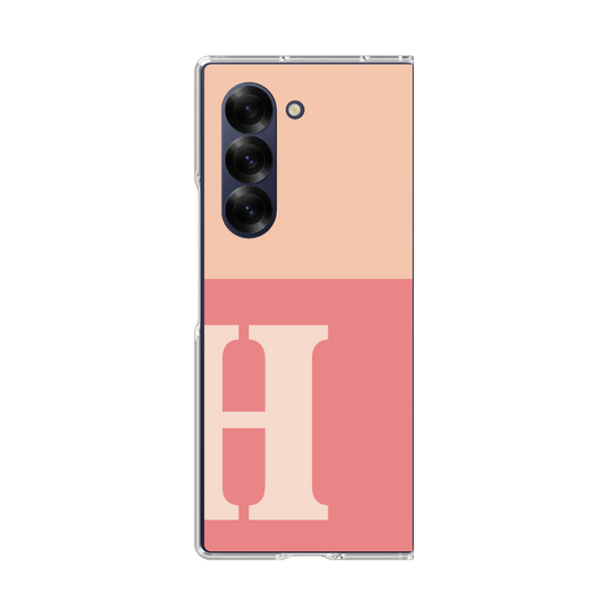 Clear Case［ オリジナル - initial two tone - H pink ］