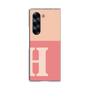 Clear Case［ オリジナル - initial two tone - H pink ］