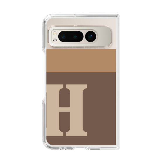 Clear Case［ Original - initial two tone - H brown ］