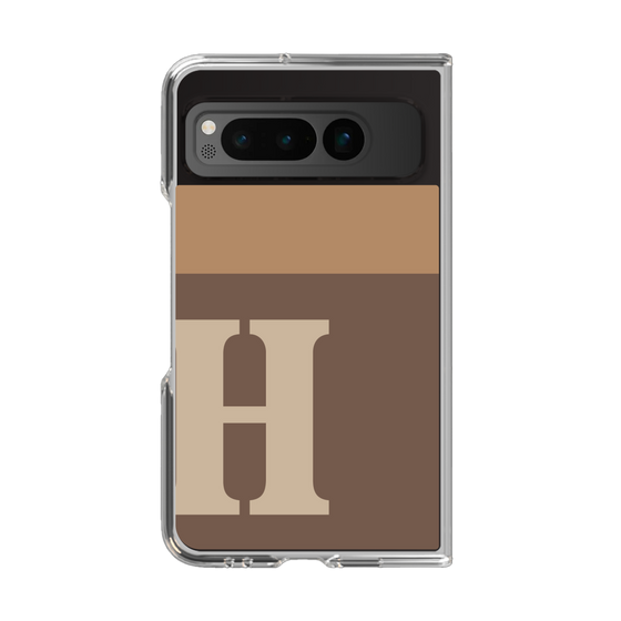 Clear Case［ Original - initial two tone - H brown ］