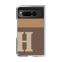 Clear Case［ Original - initial two tone - H brown ］