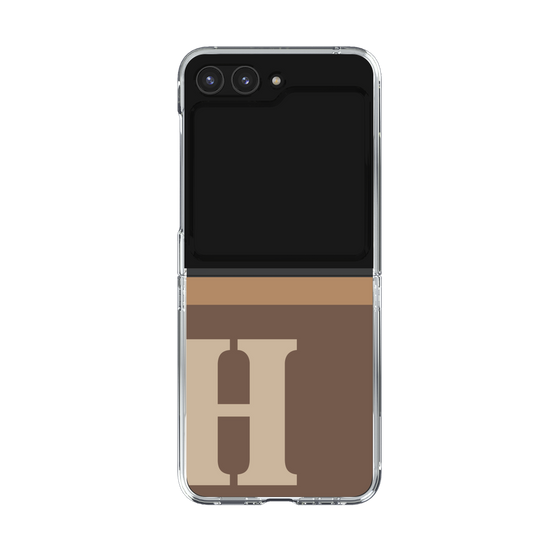 Clear Case［ Original - initial two tone - H brown ］