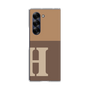 Clear Case［ オリジナル - initial two tone - H brown ］