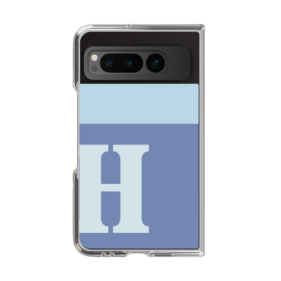 Clear Case［ Original - initial two tone - H blue ］