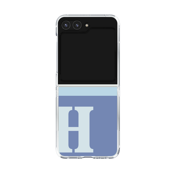 Clear Case［ Original - initial two tone - H blue ］