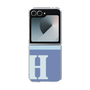 Clear Case［ オリジナル - initial two tone - H blue ］