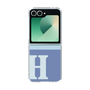 Clear Case［ オリジナル - initial two tone - H blue ］