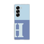 Clear Case［ オリジナル - initial two tone - H blue ］