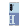 Clear Case［ オリジナル - initial two tone - H blue ］
