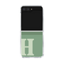 Clear Case［ Original - initial two tone - H green ］