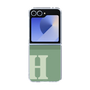 Clear Case［ オリジナル - initial two tone - H green ］