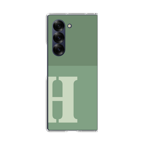 Clear Case［ オリジナル - initial two tone - H green ］