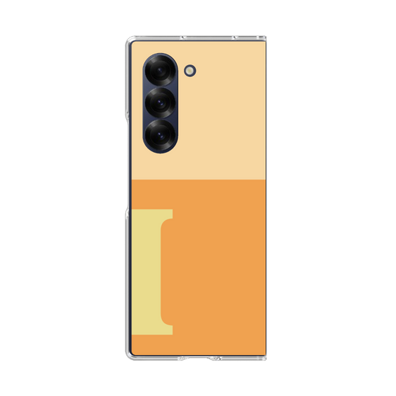 Clear Case［ オリジナル - initial two tone - I orange ］