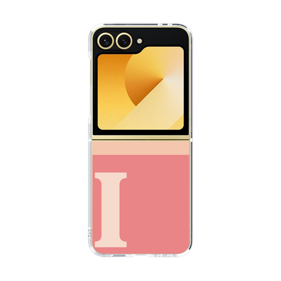 Clear Case［ オリジナル - initial two tone - I pink ］