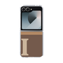 Clear Case［ オリジナル - initial two tone - I brown ］