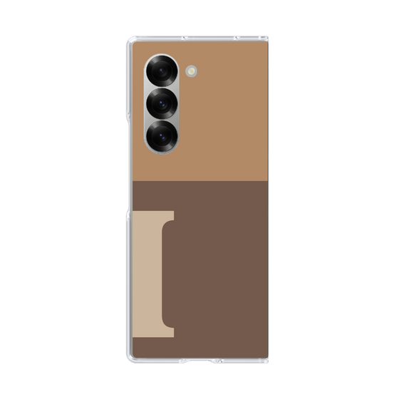 Clear Case［ オリジナル - initial two tone - I brown ］