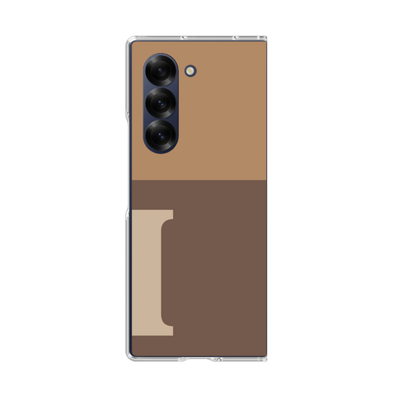 Clear Case［ オリジナル - initial two tone - I brown ］