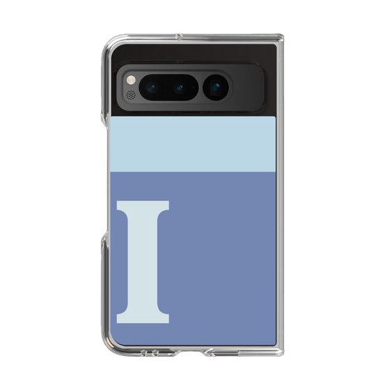 Clear Case［ Original - initial two tone - I blue ］