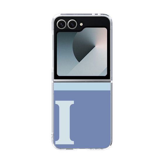 Clear Case［ オリジナル - initial two tone - I blue ］