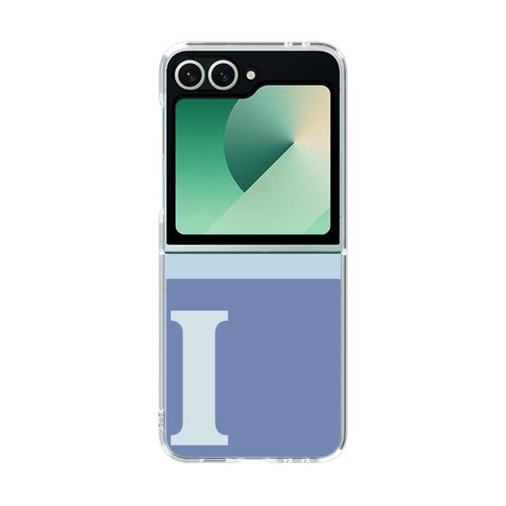 Clear Case［ オリジナル - initial two tone - I blue ］