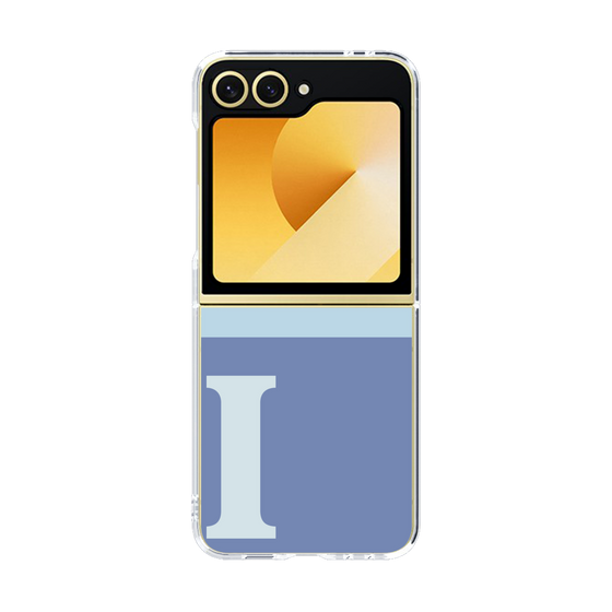 Clear Case［ オリジナル - initial two tone - I blue ］