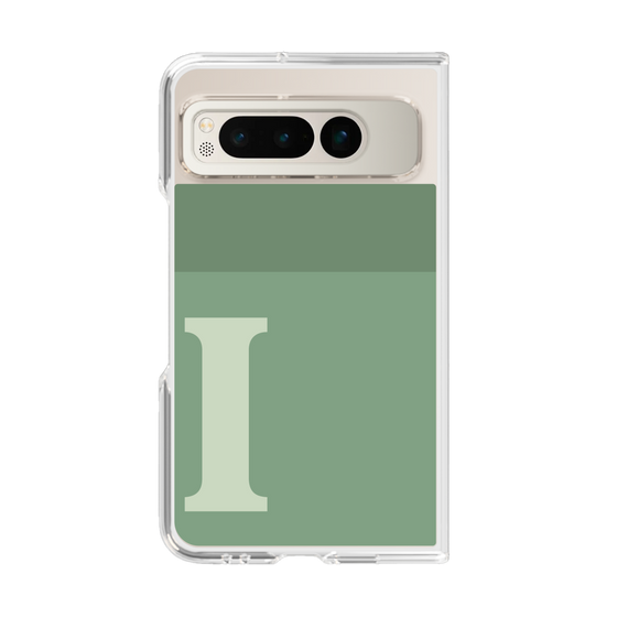 Clear Case［ Original - initial two tone - I green ］