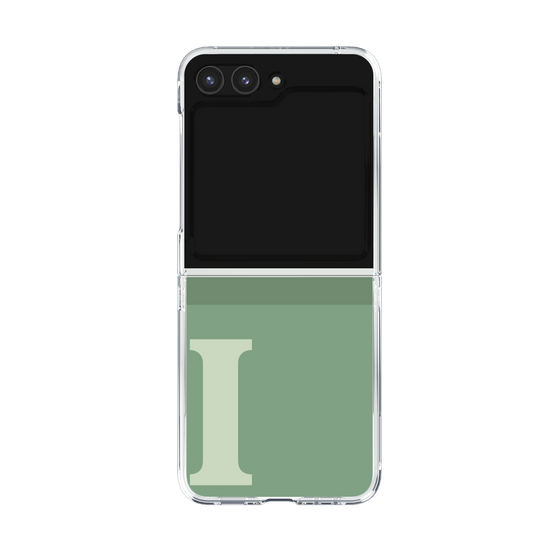 Clear Case［ Original - initial two tone - I green ］