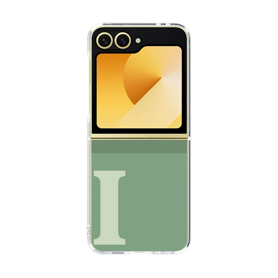 Clear Case［ オリジナル - initial two tone - I green ］