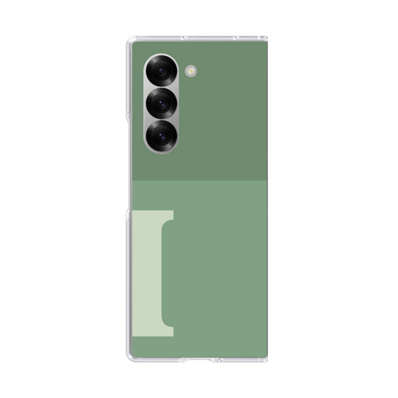 Clear Case［ オリジナル - initial two tone - I green ］