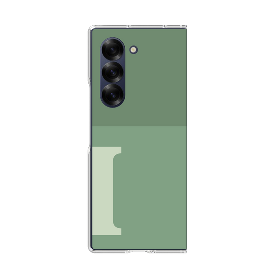 Clear Case［ オリジナル - initial two tone - I green ］