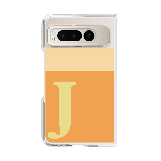 Clear Case［ Original - initial two tone - J orange ］