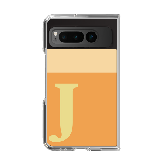 Clear Case［ Original - initial two tone - J orange ］