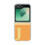 Clear Case［ オリジナル - initial two tone - J orange ］