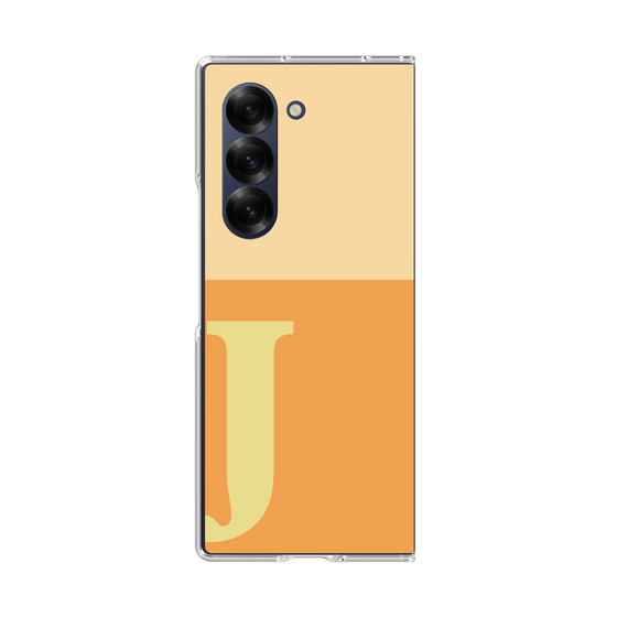 Clear Case［ オリジナル - initial two tone - J orange ］