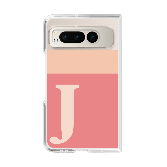 Clear Case［ Original - initial two tone - J pink ］