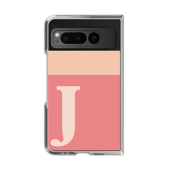Clear Case［ Original - initial two tone - J pink ］