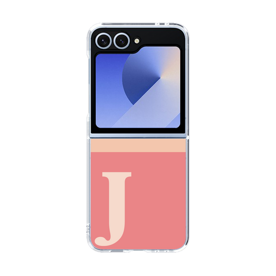 Clear Case［ オリジナル - initial two tone - J pink ］