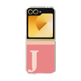 Clear Case［ オリジナル - initial two tone - J pink ］