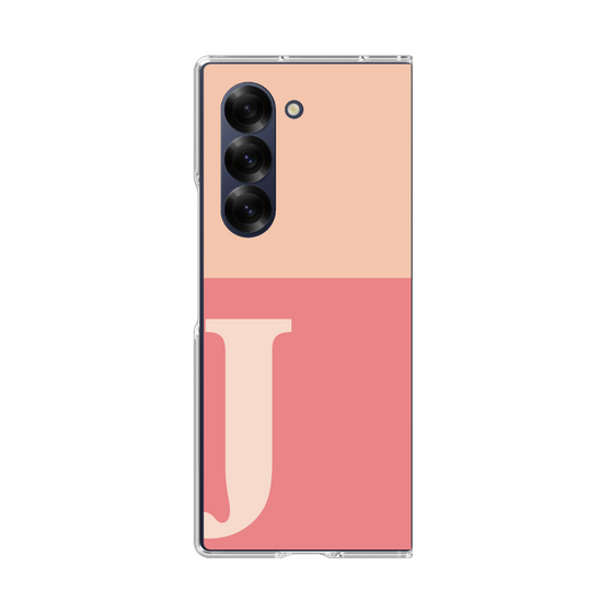 Clear Case［ オリジナル - initial two tone - J pink ］