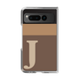 Clear Case［ Original - initial two tone - J brown ］