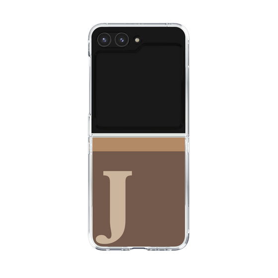 Clear Case［ Original - initial two tone - J brown ］