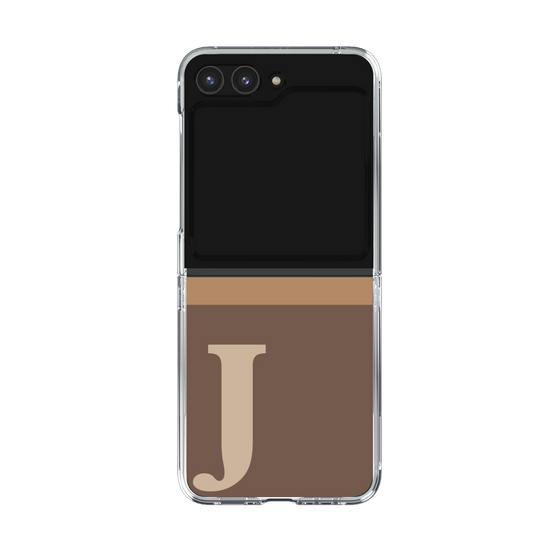 Clear Case［ Original - initial two tone - J brown ］