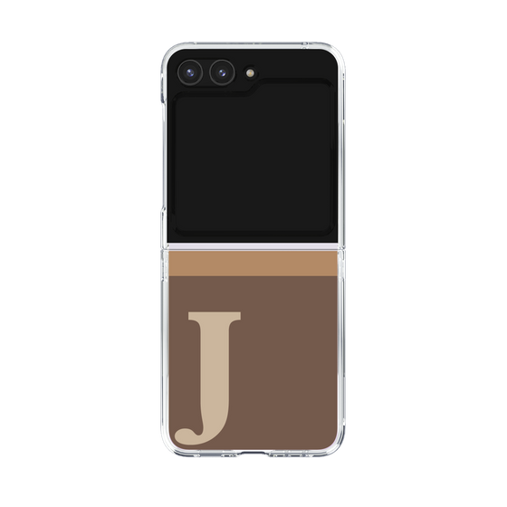 Clear Case［ Original - initial two tone - J brown ］