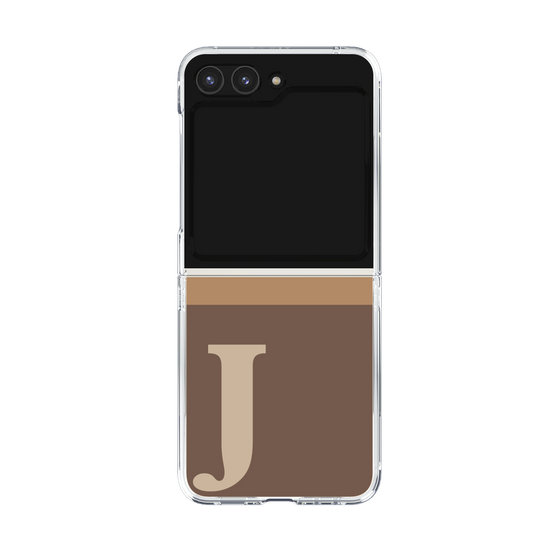 Clear Case［ Original - initial two tone - J brown ］