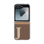 Clear Case［ オリジナル - initial two tone - J brown ］